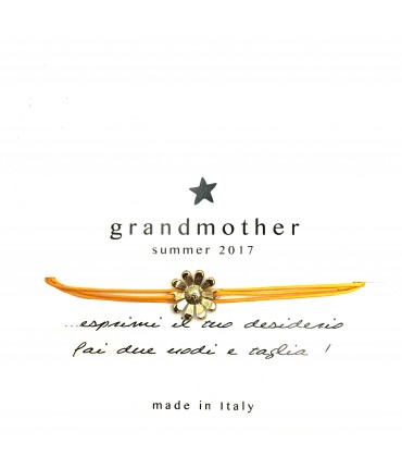Grandmother daisy yellow lanyard bracelet