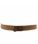 Exquisite J belt elastic melange+ rubberized brass buckle