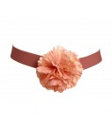 Exquisite j belt with silk flower dyed by hand